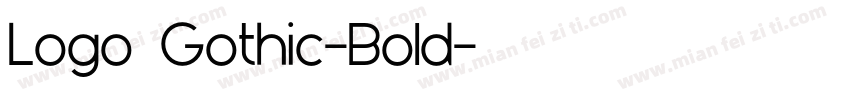 Logo Gothic-Bold字体转换
